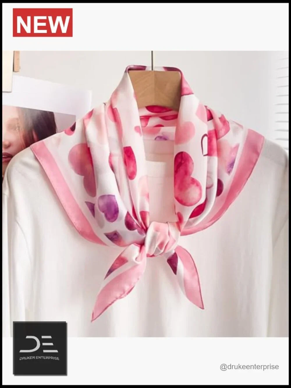 Square Satin Scarf for Women Fashion Neck Scarf Hair Scarf Bag Scarf